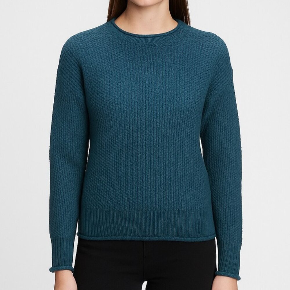 WAFFLE KNIT Sweater  Long Sleeve JESSICA SIMPSON MALLORY  Size Small